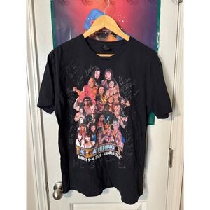 The Gathering 2024 Charlotte NC Wrestling Autograph T-Shirt Gildan Mens L